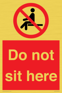 Do not sit here